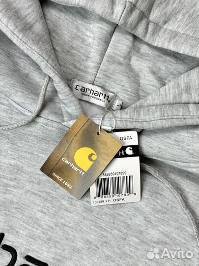 Серое худи Carhartt Wip, М, новое