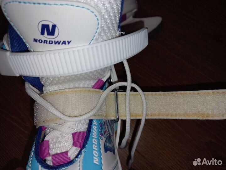 Коньки Nordway ледовые, раздвижные, 26-30