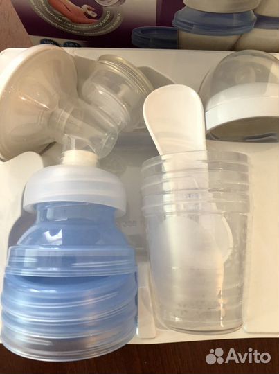 Молокоотсос avent ручной+ соска avent