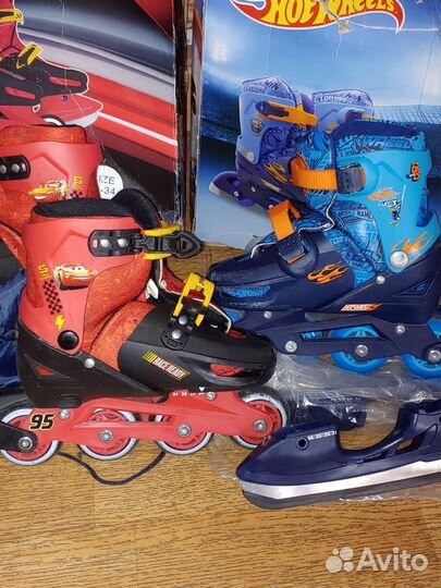 Роликовые коньки детские 2 в 1