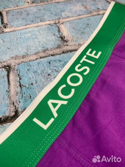 Трусы мужские боксеры lacoste +5 носок