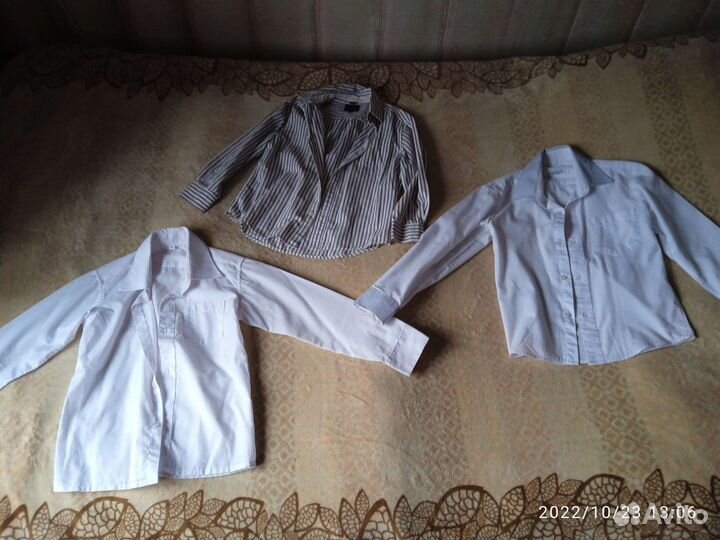 Рубашки на мальчика р-р 110см