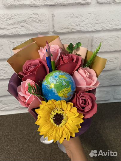 Букет из мыльных цветов