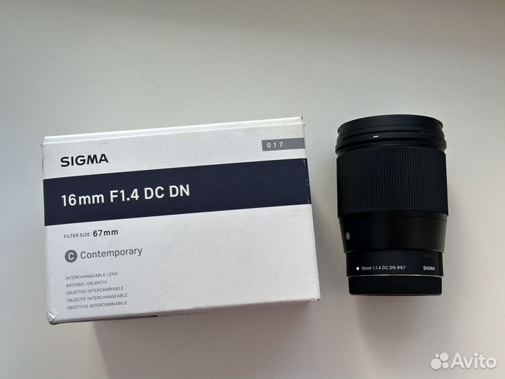 Sigma AF 16mm f/1.4 DC DN Contemporary Canon EF-M