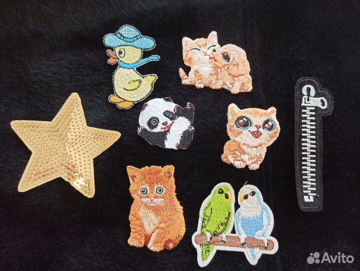 Термо наклейки на одежду, вышивка