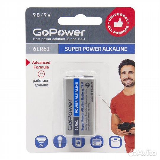 GoPower 00-00017863 Super Power Alkaline Элемент п