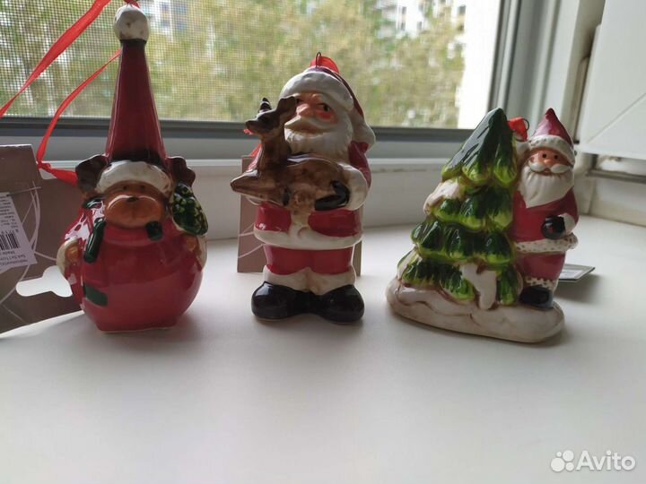 Елочные игрушки (керамика) 3 шт