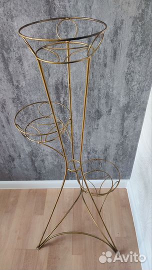 Подставка для цветов напольная металлическая