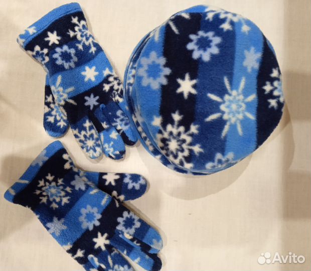 Зимние шапки, снуд , перчатки для девочки 7 - 13 л