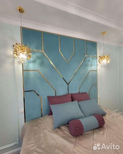 Мягкие стеновые панели/мягкая стена в спальню