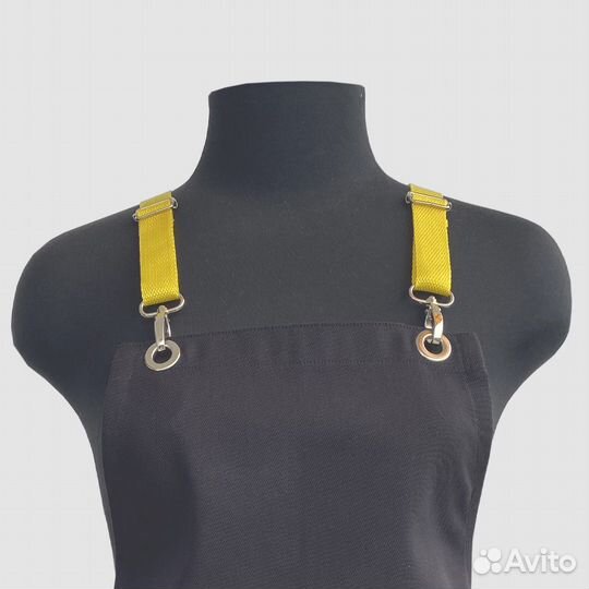 Фартук рабочий универсальный. Чёрный