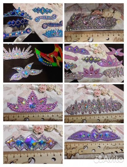 Украшение на пучок для художественной гимнастики