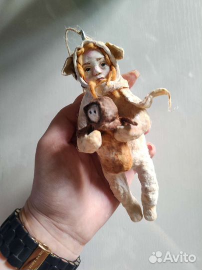 Ватная ёлочная игрушка