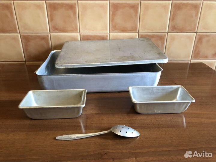 Форма - Лоток алюминевый пищевой. СССР