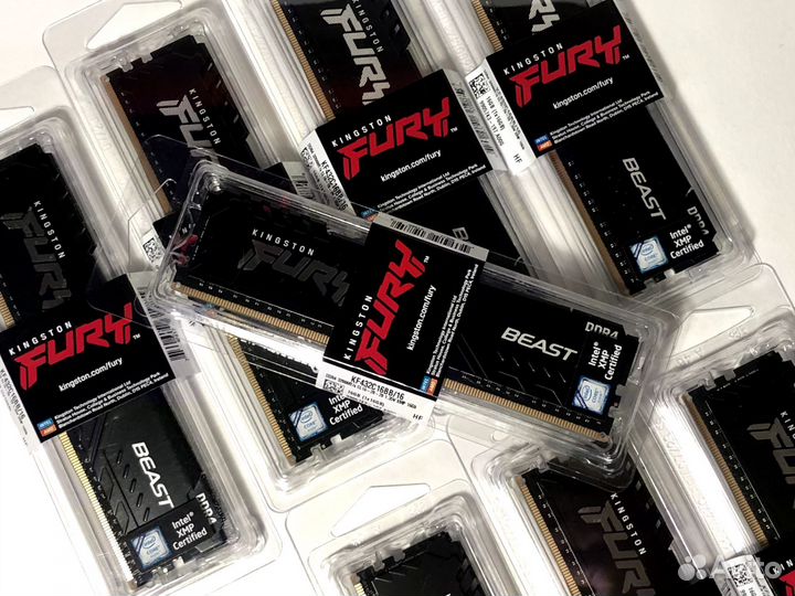 Оперативная память ddr4 Kingston Fury Beast 16gb