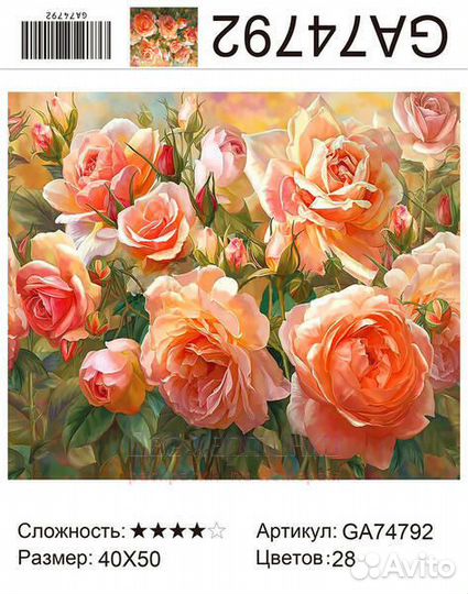 Алмазная мозаика 40x50 GA74792