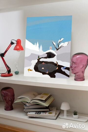 Картина акрилом на холсте 