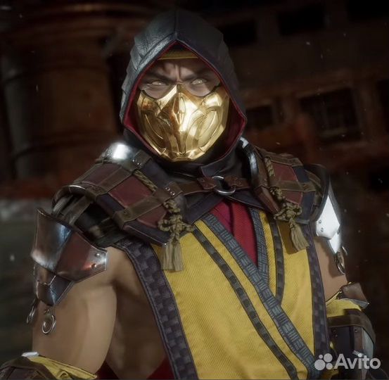 Маска Scorpion mortal kombat 11