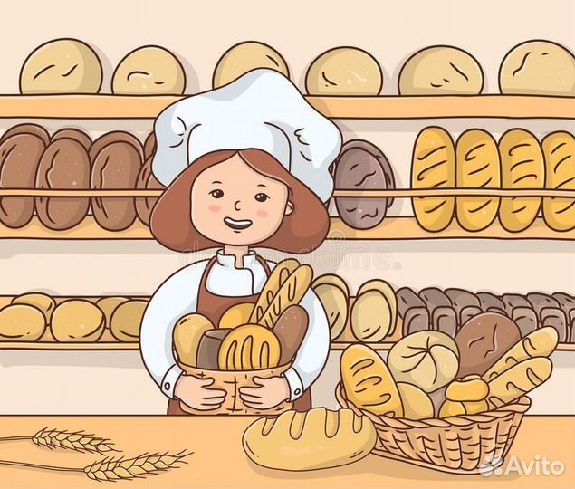 Продавец в пекарню