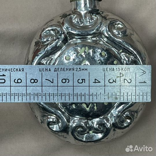 Кремлевская елочная игрушка «Часы» 1950-е (сзр)