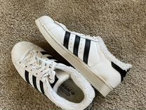 Кроссовки Adidas superstar с мехом