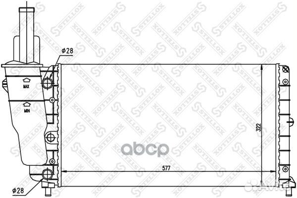 10-25084-SX радиатор системы охлаждения Fiat P