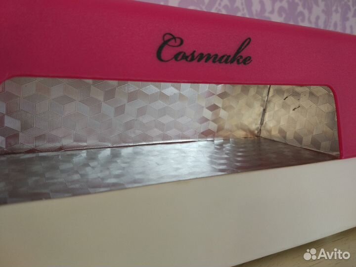 Лампа уф 9 ватт для геля розовая (UV-01)