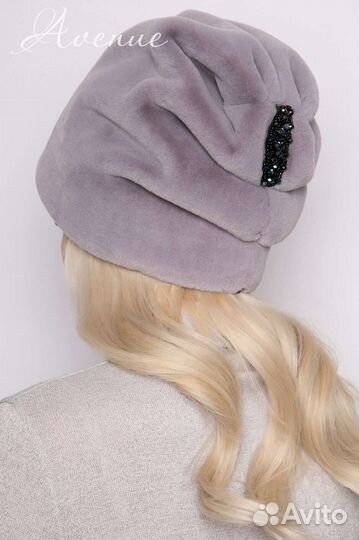 Шапка из экомеха