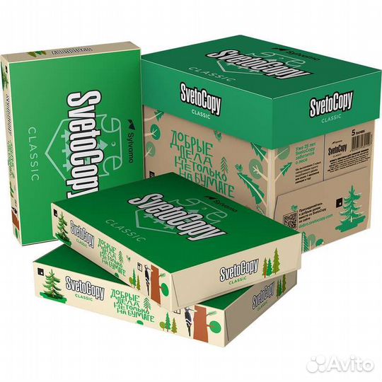 Бумага SvetoCopy (А4, марка С, 80 г/кв.м, 500 л)