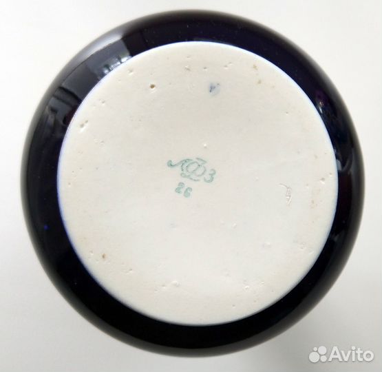 Фарфоровая ваза лфз, кобальт