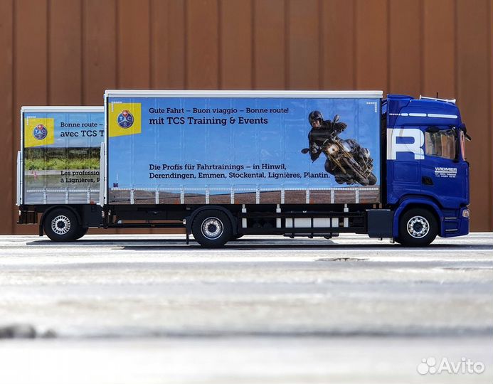 1/50 Scania Widmer прицеп фура Tekno трейлер