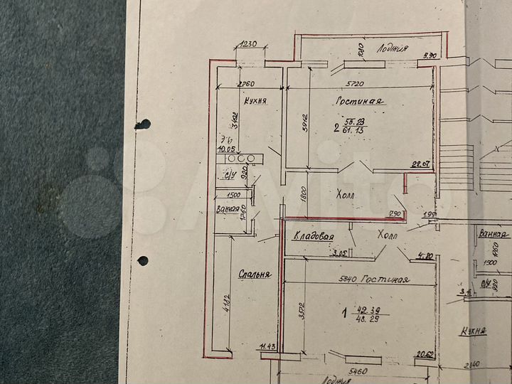 2-к. квартира, 59,3 м², 6/9 эт.