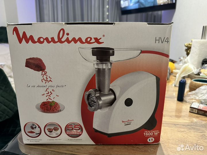 Мясорубка moulinex hv4