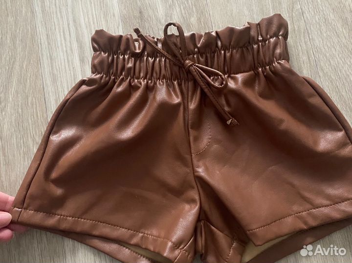 Шорты кожаные 92 детские