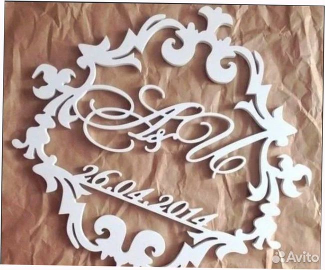 Монограмма на свадьбу (под заказ)