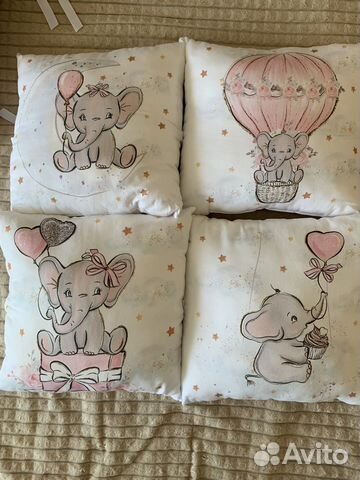 Бортики в детскую кроватку 8 шт