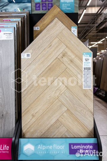 Ламинат Alpine Floor Herringbone LF102-1 Дуб Лион