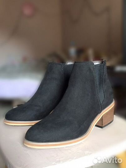 Ботильоны женские 37 размер из Нубуковой замши