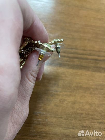 Серьги бижутерия длинные праздничные