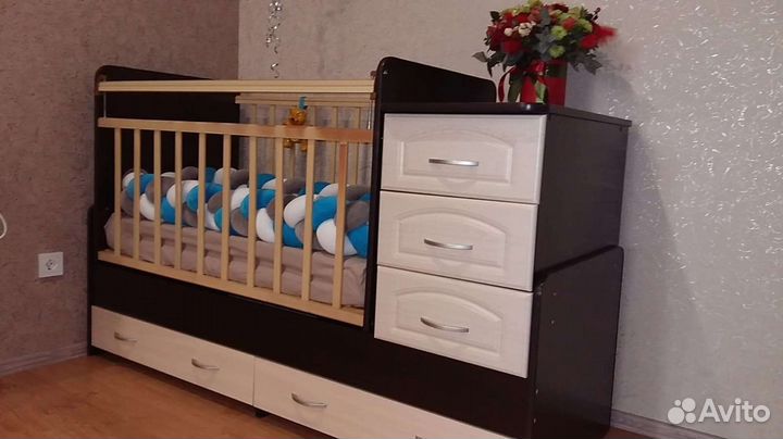 Детская кроватка трансформер