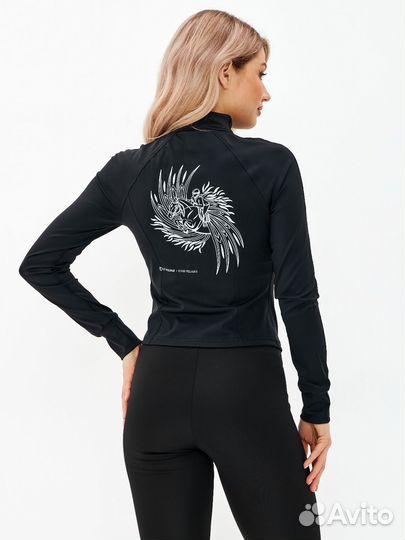 Лонгслив спортивный для верховой езды на молнии