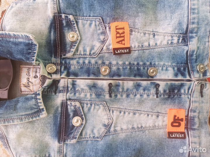 Джинсовая куртка на девочку