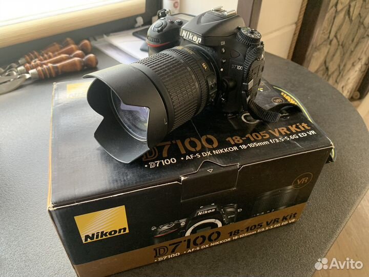 Зеркальный фотоаппарат nikon d7100 kit 18-105 vr