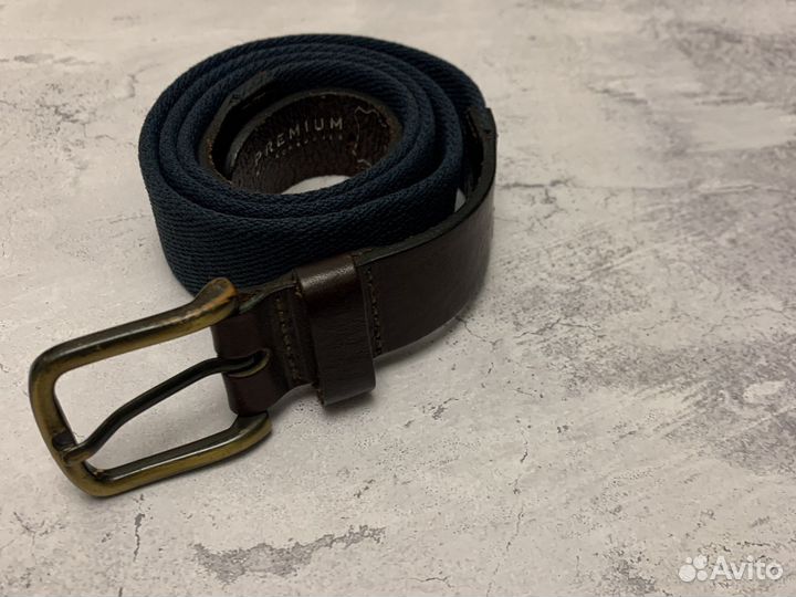 Ремень мужской jack & jones натуральная кожа