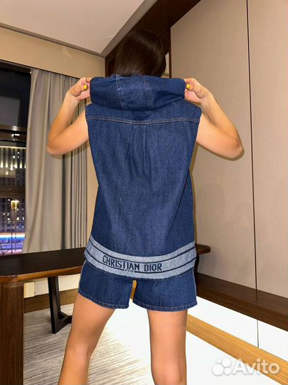 Джинсовый костюм женский Dior