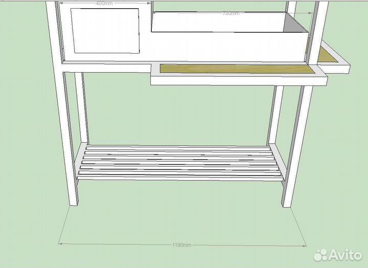 Мангал с печью под казан и крышей