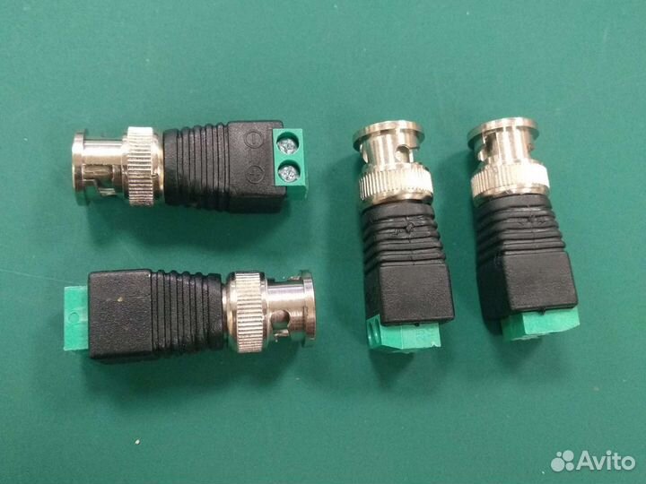 Разъемы BNC и питания DC под пайку и винт