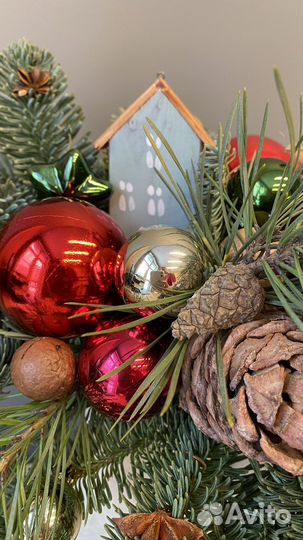 Новогодняя композиция в валеночках