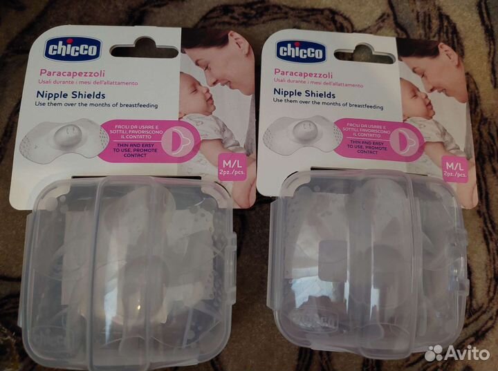 Силиконовые накладки на соски для кормления