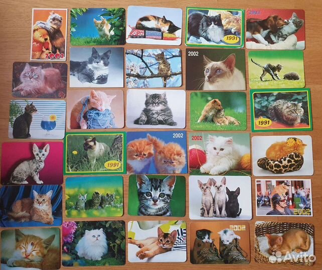 Календарики. Кошки. Собаки. Лошади